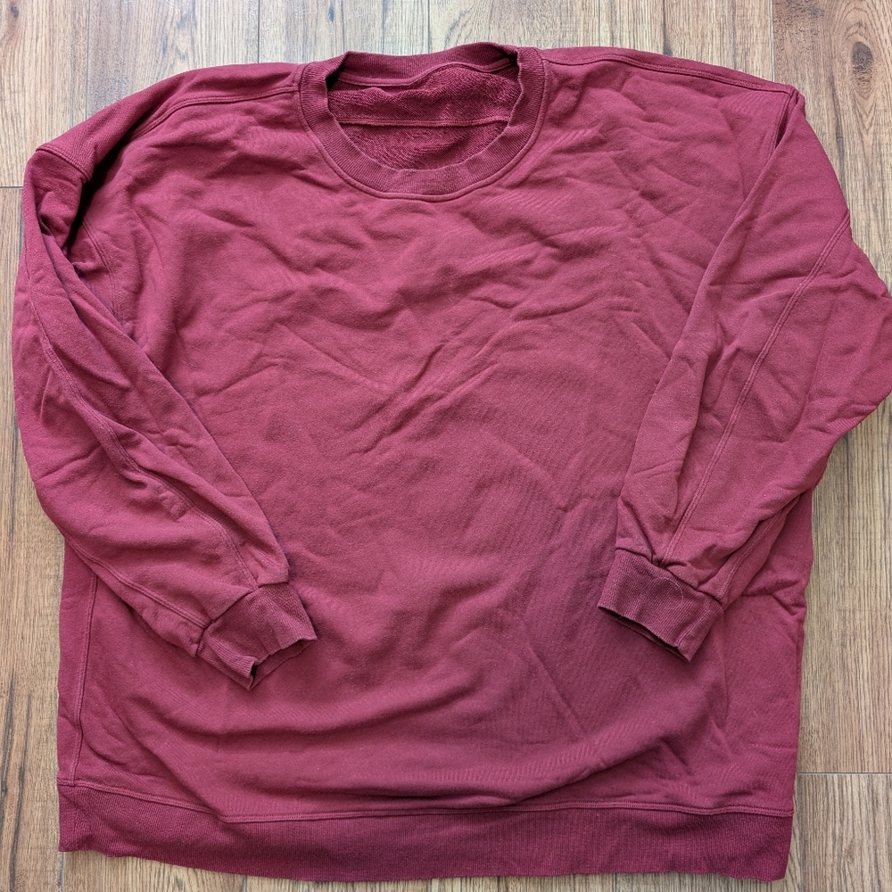 Classic Oversized Crewneck Lululemon Sweatshirt - Cranberry